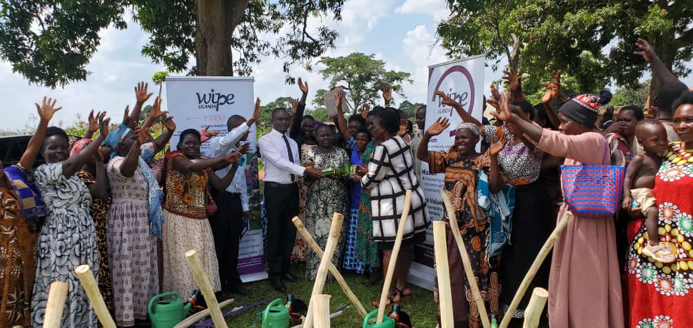 Women Initiative in Poverty Eradication (WIPE) Uganda gives out agricultural tools to women in Nawanyago subcounty