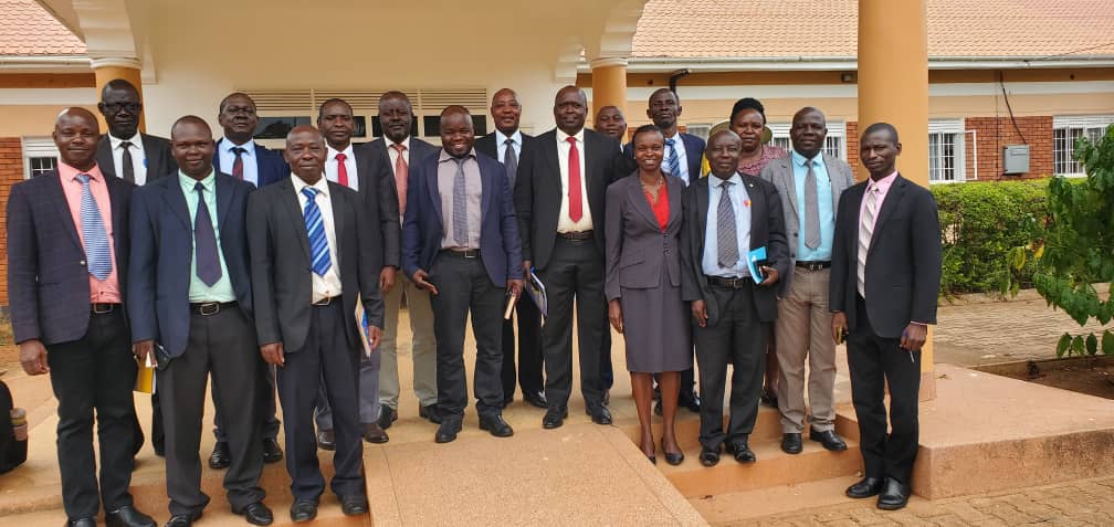 Site handover for construction of a motorized water supply system and latrines to Contractor (Mid North Builders and Technical services) at Yanna senior secondary school and Orion Junior School in Nawanendhe Parish, Bugulumbya Sub County. Water Aid in partnership with the Church of Jesus Christ of the Latter-Day Saints is implementing a six month water, sanitation and hygiene (WASH) project in Nawanendhe Parish. The project incorporates a combination of direct service delivery initiatives to improve service levels for water and sanitation along with software activities targeting improved hygiene behavior and management for the installed water system to ensure long-term sustainability. Site handover