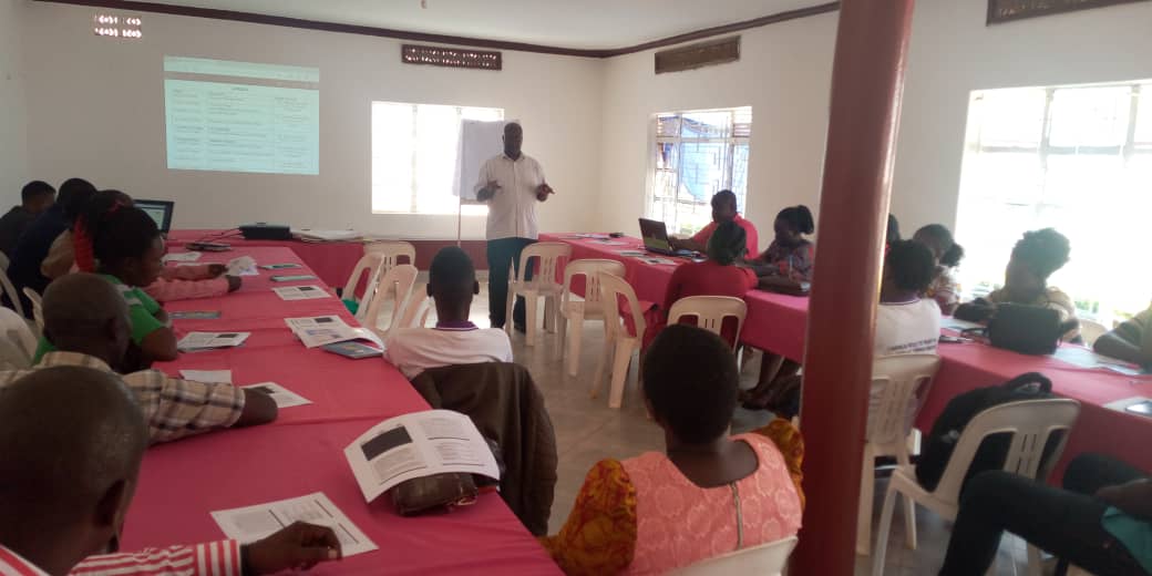 Group photo of newly appointed KDLG staff after Induction training workshop 2023 at Malamu center. Group photo for induction